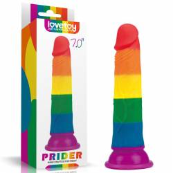 7" Silicone Prider Dildo Arcobaleno Anale o Vaginale