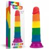 7" Silicone Prider Dildo Arcobaleno Anale o Vaginale