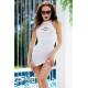 Mini Dress Sexy Abito Tubino Bianco per Outfit Donna