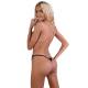 Gina Perizoma Sexy per Donna in Pizzo Nero