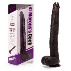 Enorme Dildo Anale Gigante, Mega Fallo Nero Realistico Lungo 43 cm