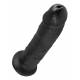 Grosso Dildo Nero di Gomma 9" King Cock Grande Fallo Realistico con Ventosa