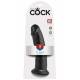 Grosso Dildo Nero di Gomma 9" King Cock Grande Fallo Realistico con Ventosa