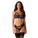 Sexy Intimo Donna in Pizzo Completo con Reggicalze