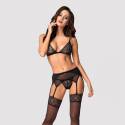 OBSESSIVE Completino Intimo Sexy per Donna Completo con Reggicalze