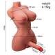 Mezzo Busto Vibrante Trans Torso Masturbatore con Pene a Spinta