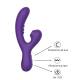 Vibratore con Succhia Clitoride - Viola