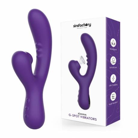 Vibratore con Succhia Clitoride - Viola
