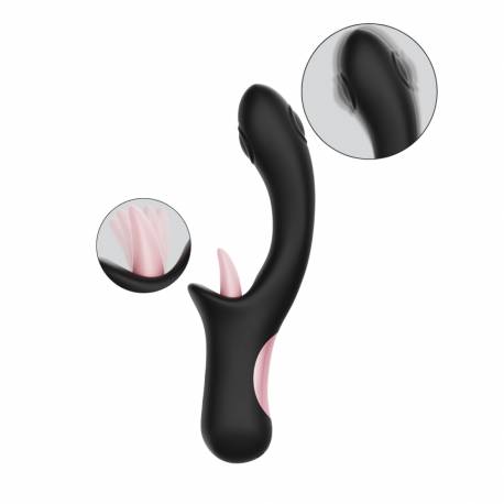 Stimolatore Vaginale con Percussore Punto G e Lingua Lecca Clitoride