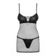 OBSESSIVE Sexy Chemise a Rete con Perizoma