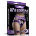 Mutandine Strap-On Viola Lovetoy con Anello in Silicone