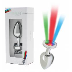 Plug Anale in Metallo con LED che si illumina