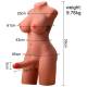 Lady Boy Miah Mezzo Busto Vibrante Trans Torso Masturbatore con Dildo a Spinta