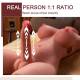 Lady Boy Miah Mezzo Busto Vibrante Trans Torso Masturbatore con Dildo a Spinta