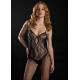Bodystocking Aperto e Velato Misto Rete Sexy Lingerie Donna