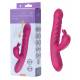 Vibratore Rabbit a Spinta per Vagina e Clitoride, Riscaldante, USB