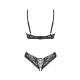 OBSESSIVE Sexy Completo Intimo con Perizoma Aperto