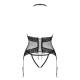 OBSESSIVE Sexy Guepiere Donna in Pizzo Nero Corsetto Intimo Aperto