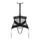 OBSESSIVE Sexy Guepiere Donna in Pizzo Nero Corsetto Intimo Aperto