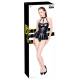 BLACK LEVEL Body con Fibbie in Vinile Lucido eff. Latex