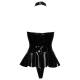 BLACK LEVEL Body con Fibbie in Vinile Lucido eff. Latex
