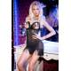 CHILIROSE Chemise Babydoll + Perizoma con Seno Scoperto