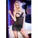 CHILIROSE Chemise Babydoll + Perizoma con Seno Scoperto