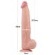 13.5" SLIDING SKIN Mega Dildo Gigante con Pelle Vera Elastica