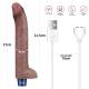 10.5 Maxi Silicone Lungo Vibratore Realistico con Testicoli Ricarica USB