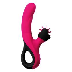 Vibratore Rabbit con Ruota che Gira e Lecca Clitoride